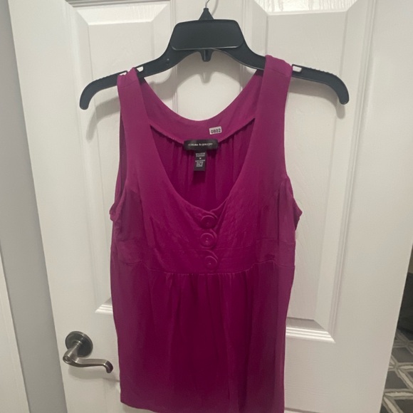 Cable and gauged pink top medium sleeveless - Picture 5 of 11